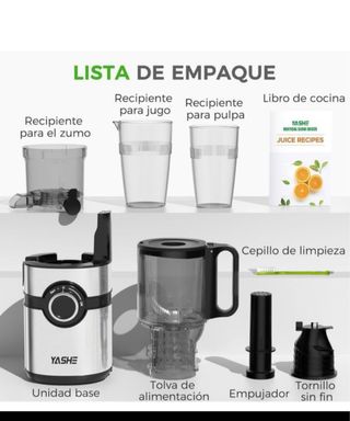 Extractor de zumos y verduras