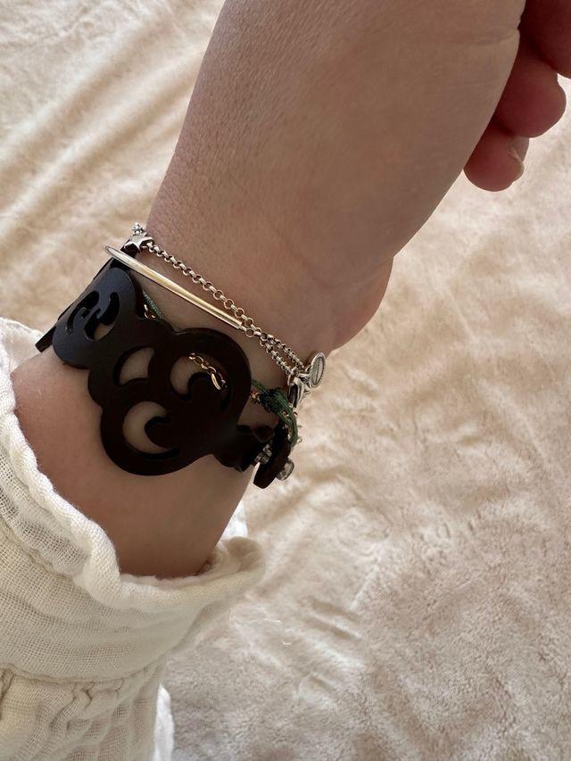 Pulsera Tous Piel y Oro