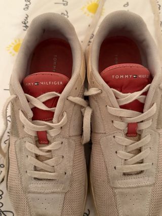 Zapatillas Tommy Hilfiger Beige/Rojo Talla 41