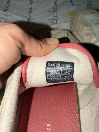 Zapatillas Tommy Hilfiger Beige/Rojo Talla 41