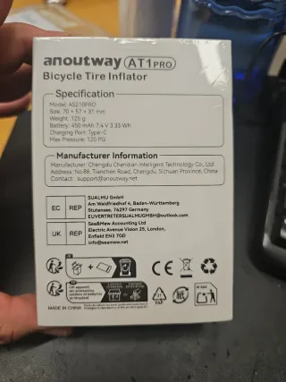 Bomba Aire Bicicleta Anoutway AT1 PRO