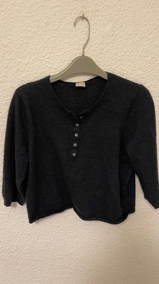 Camiseta negra manga 3/4