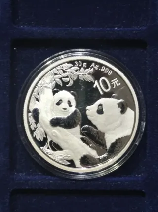 1 Onza Plata Panda 10 Yuan 2021