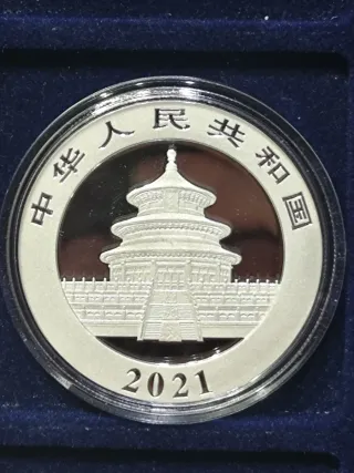 1 Onza Plata Panda 10 Yuan 2021