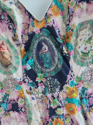 Vestido Flamenca Largo Estampado