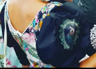 Vestido Flamenca Largo Estampado