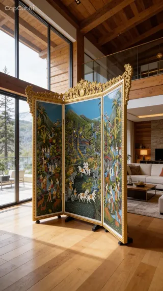 Biombo Balinés Decorativo