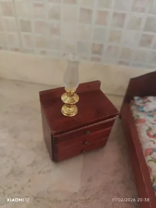 Letto comodini Miniatura My Doll