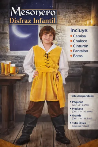 Disfraz Infantil Mesonero