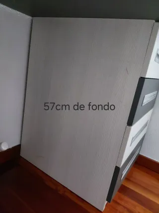 Escritorio modular con cajoneras y baldas