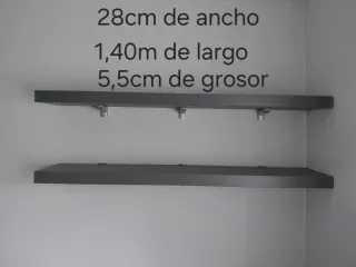 Escritorio modular con cajoneras y baldas