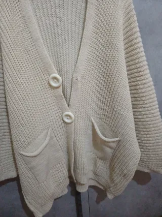 Cardigan donna beige taglia unica