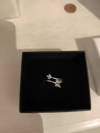 Anillo Plata Mariposa Diamantes Ajustable
