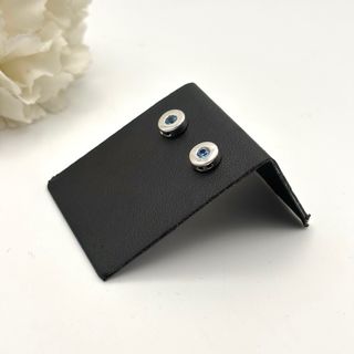 Pendientes de oro 18kt con gema azul