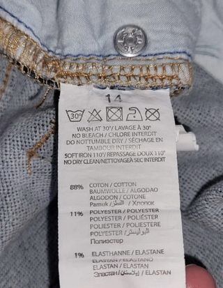 Calças Levi’s 510 Skinny Azul - 14 anos