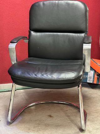 Sillones de despacho de piel (2 unidades)