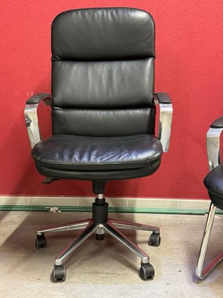 Sillones de despacho de piel (2 unidades)