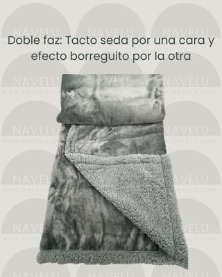 Manta verde con cesta