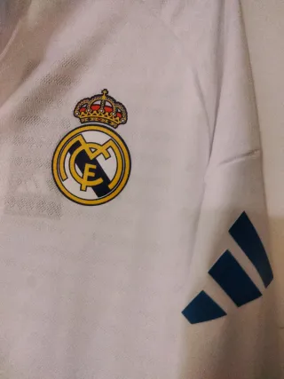 Camiseta Entrenamiento Real Madrid Adidas Blanca