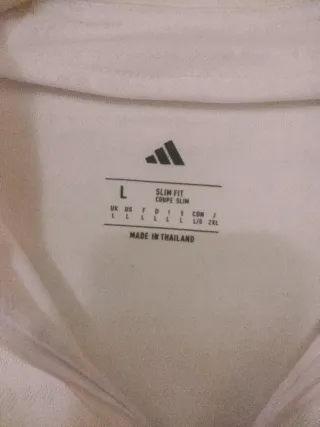 Camiseta Entrenamiento Real Madrid Adidas Blanca