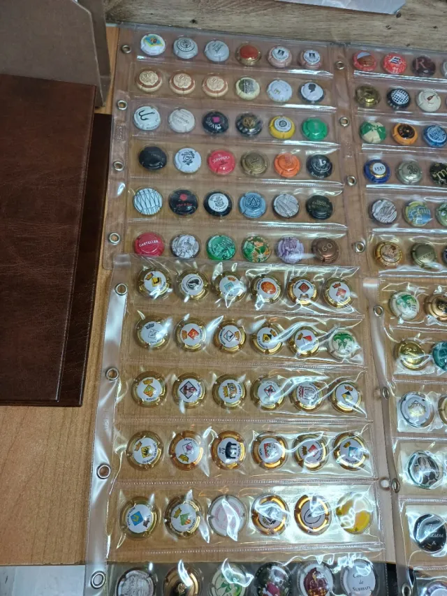 ÁLBUM CHAPAS DE CAVA CON 144 CHAPAS