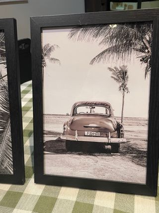 Set 2 Quadri Vintage Auto e Palme