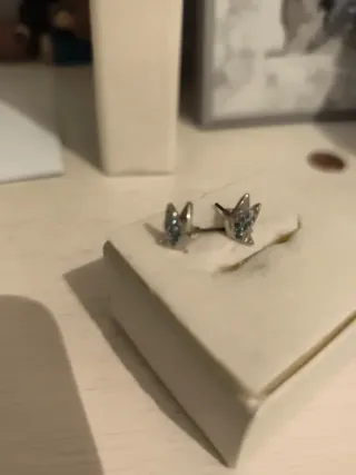 Pendientes Mariposa Plata