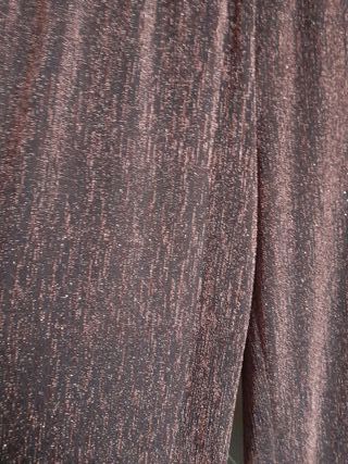 Pantalón Lurex Ancho Negro y Dorado