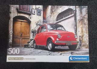 Puzzle Clementoni 500 piezas Fiat 500
