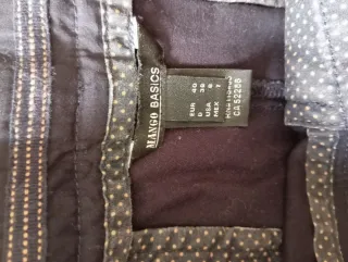 Pantalones Mango Azul