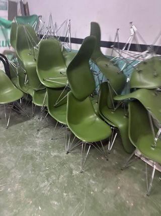 Sillas verdes diseño