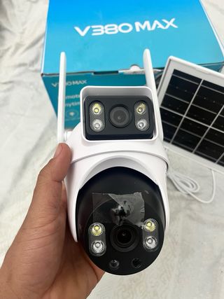 Cámara Seguridad V380 MAX Solar Dual