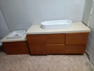 Mueble de baño madera