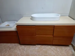 Mueble de baño madera