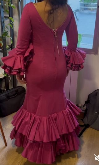 Traje de flamenca buganvilla
