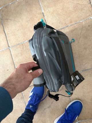 Mochila Padel Starvie Gris y Turquesa