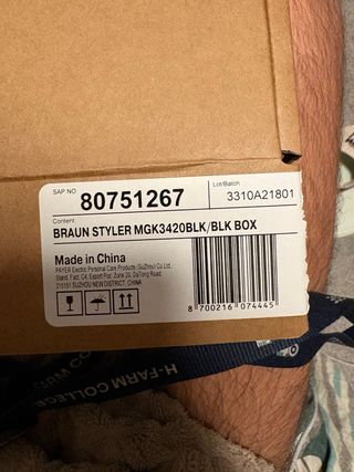 Braun Styler MGK3420 Nero - Regolabarba