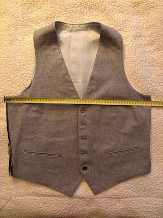 Chaleco de traje gris