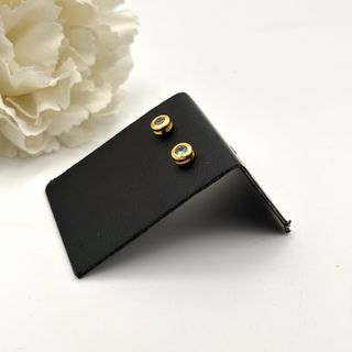 Pendientes de oro 18kt con gema azul