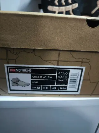 Botas senderismo Geographical Norway beige/blanco