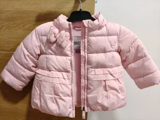 Abrigo rosa bebé 6-12 meses