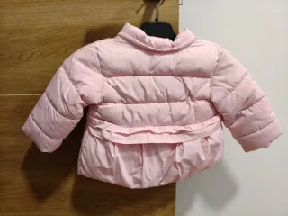 Abrigo rosa bebé 6-12 meses