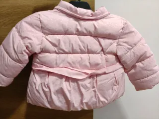Abrigo rosa bebé 6-12 meses