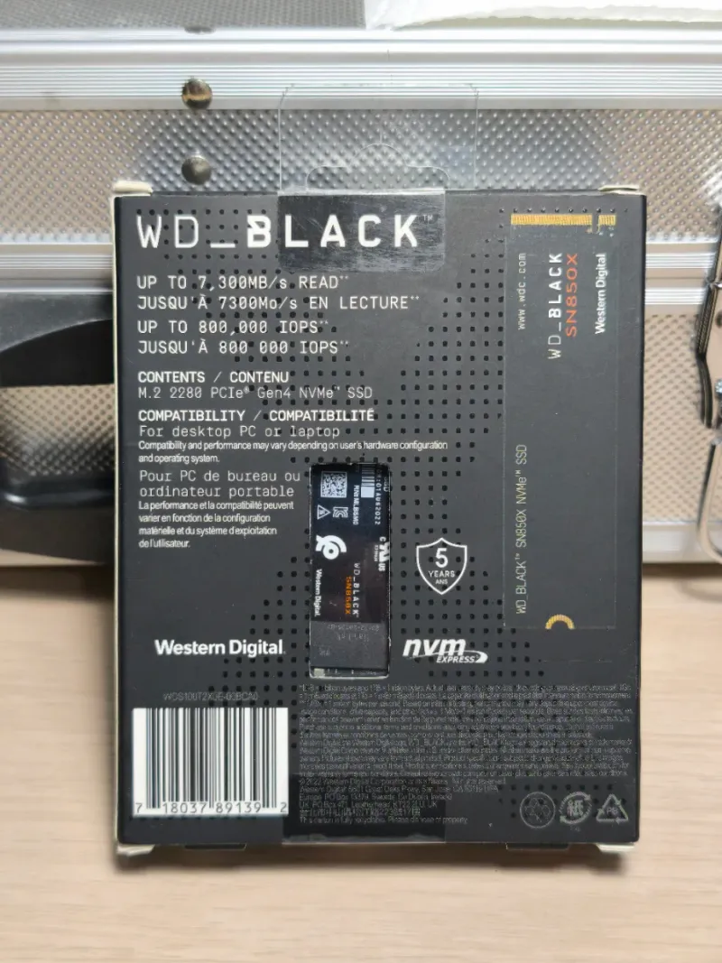 Disco SSD M.2 WD_BLACK SN850X 1TB NVMe Gen4 afbeelding 2