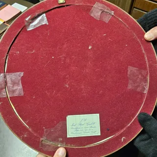 Vassoio rotondo decorato