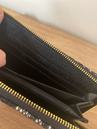 Billetera Mujer Encaje Negro y Blanco