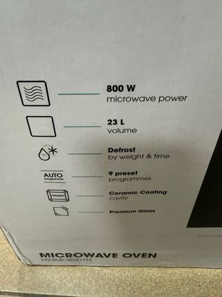 Microondas Hisense 23L nuevo  800W