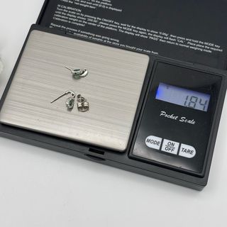 Pendientes de oro 18kt con esmeraldas y circonitas