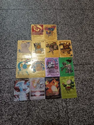 Cartas Pokémon Doradas y Varias