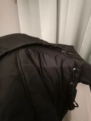 Parka guateada negra mujer